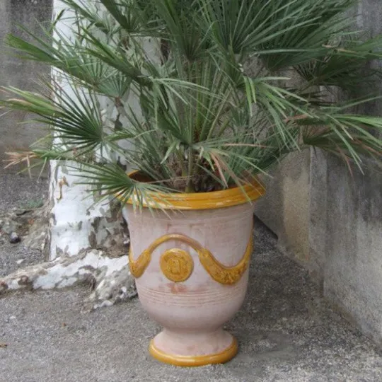 Vase Anduze TERRE FIGUIERE Cérusé miel - 4 tailles