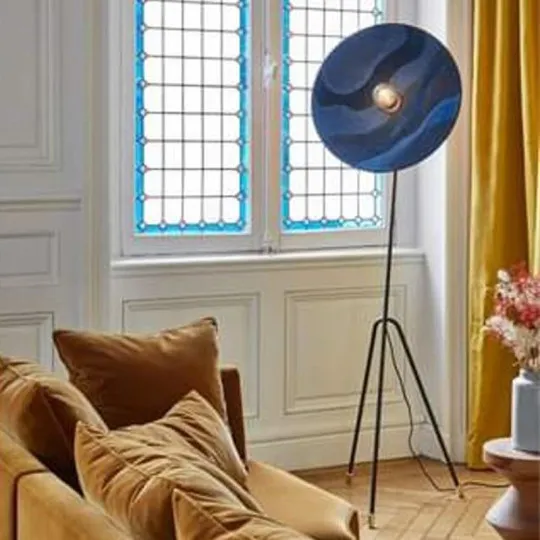 Lampadaire Market Set Malachite nuit par Sonia Laudet