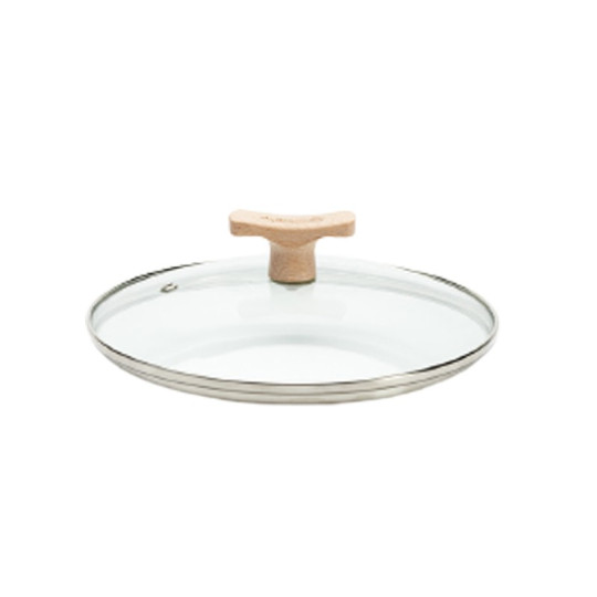 Couvercle en verre De Buyer bouton bois - 4 tailles