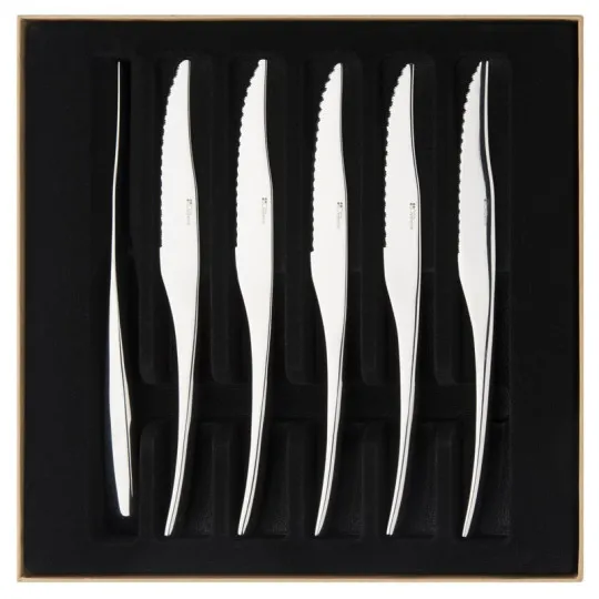 Coffret 6 couteaux Gourmet miroir Degrenne