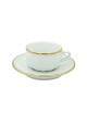 Tasse et soucoupe Apilco Flora - 4 tailles 6 coloris bistro porcelaine