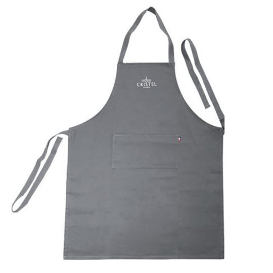 Tablier gris Cristel 100% coton