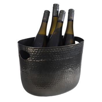 Vasque à champagne noire martelée 7L Matfer