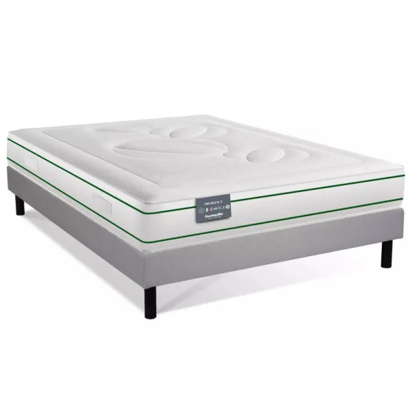 Ensemble Heveane DUNLOPILLO matelas sommier lattes fixes - 8 tailles