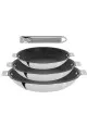 Set batterie 3 poêles Casteline Cristel avec revêtement