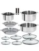 Set batterie 16 pièces CRISTEL Mutine amovible inox