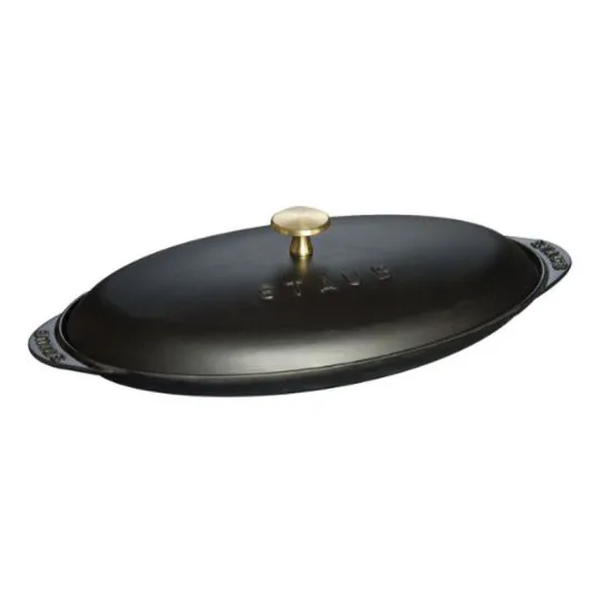 Assiette chaude plat fonte Staub 31cm