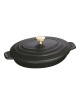 Assiette chaude plat fonte Staub 23cm gris graphite