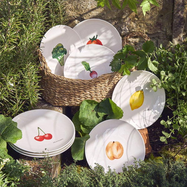 Coffret 4 Assiettes Degrenne Saisons légumes