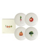 Coffret 4 Assiettes Degrenne Saisons légumes