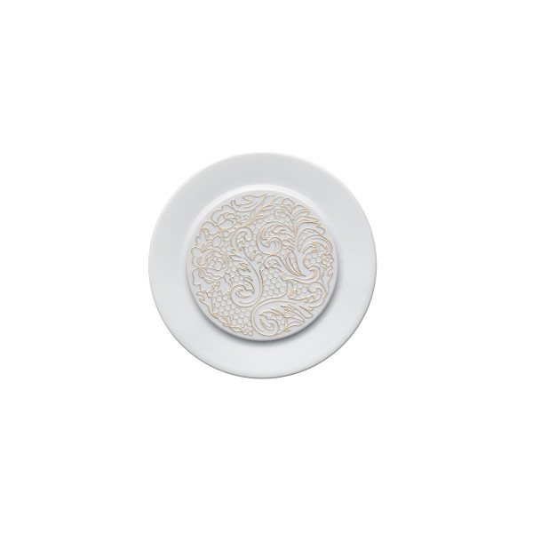 6 Assiettes L Couture DEGRENNE or - 2 tailles