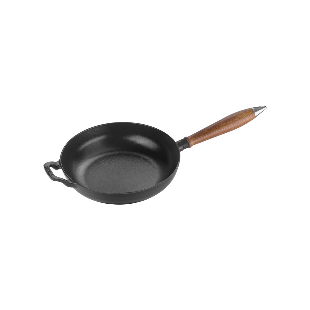 Sauteuse En Fonte 28 Cm Volcanique Avec Manche En Bois Le Creuset Signature 33034