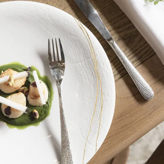 6 Assiettes Supernature Or Degrenne - 2 tailles