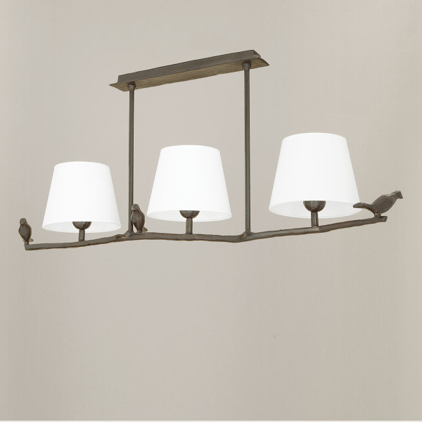 Objet Insolite Suspension Plume Bronze