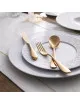 24 couverts Onde Gold Degrenne
