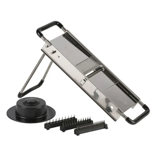 Bron Coucke Mandoline du chef en inox et réversible Louis Tellier