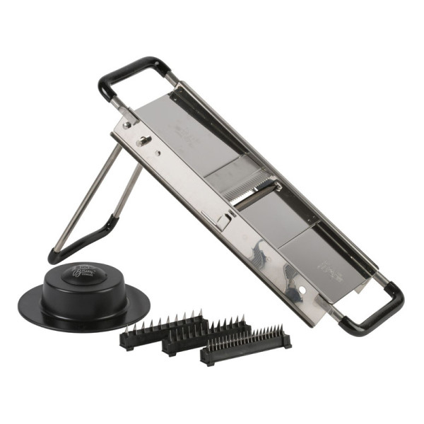 Bron Coucke Mandoline du chef en inox et réversible Louis Tellier