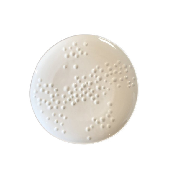 Pergay 6 Assiettes Corail porcelaine