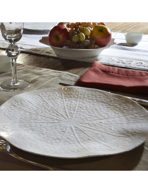 6 assiettes porcelaine Pamplemousse Pergay