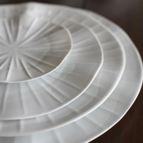 Pergay 6 assiettes Lotus porcelaine