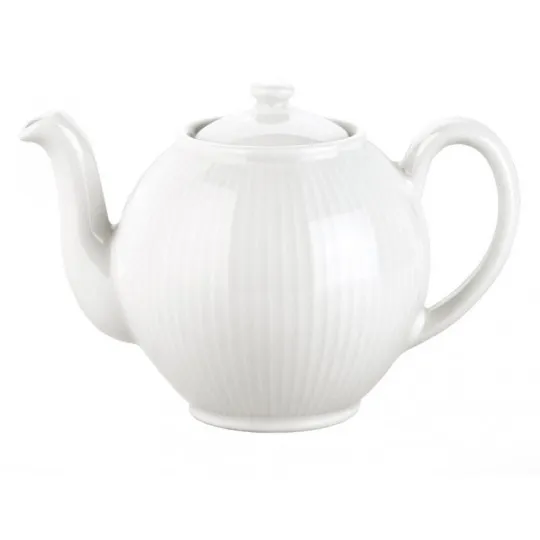 Théière en porcelaine Plissé Pillivuyt 50cl ou 150cl - 2 tailles