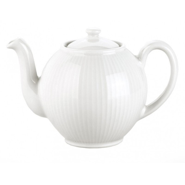 Théière en porcelaine Plissé Pillivuyt 50cl ou 150cl - 2 tailles
