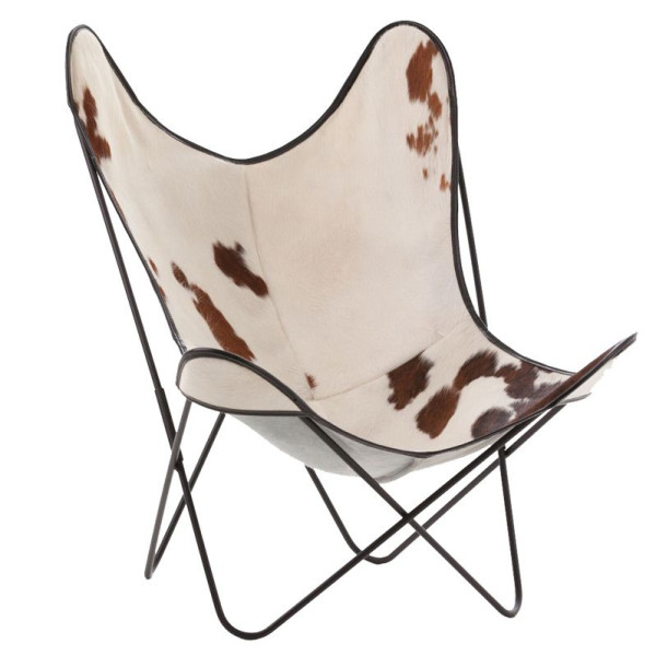Fauteuil Butterfly AA Airborne Peau de Vache