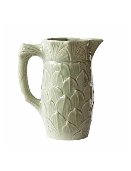 Pichet vase FEUILLE Digoin - 2 coloris