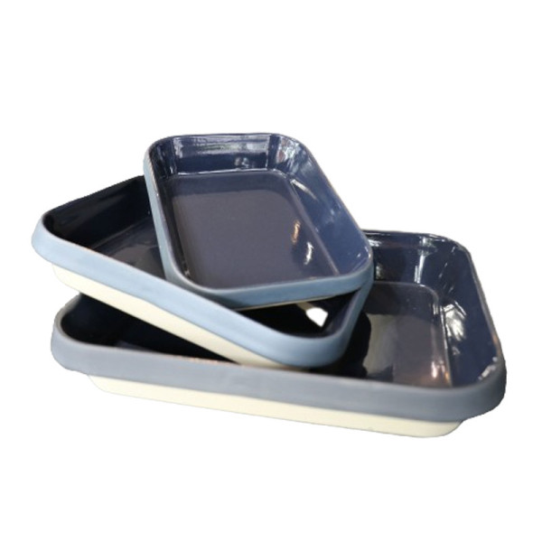 Set de 3 plats en grès Digoin