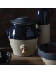 Pot à vinaigre 3L en grès Digoin avec robinet