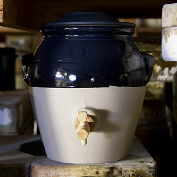 Pot à vinaigre 3L en grès Digoin avec robinet