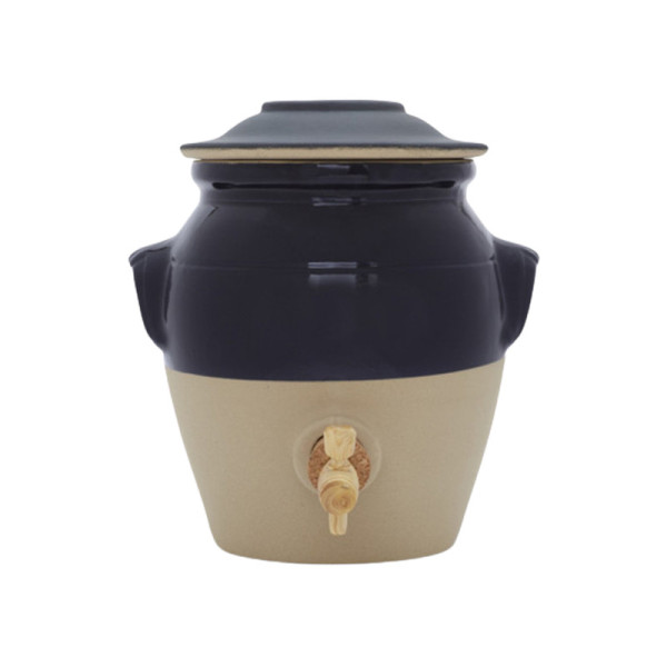 Pot à vinaigre 3L en grès Digoin avec robinet