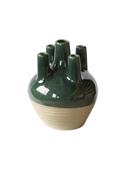 Pique fleurs en grès Digoin - 2 coloris