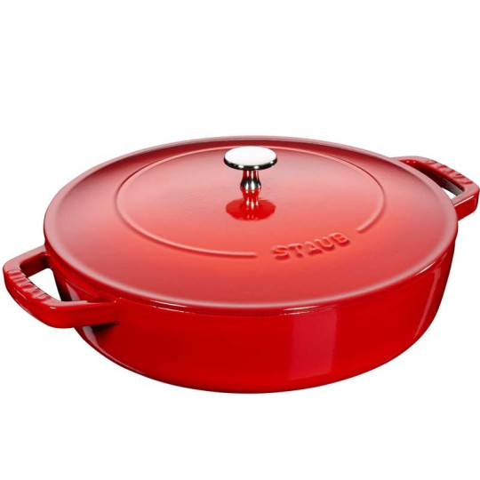 Sauteuse en fonte Staub chistera 28 cm - 6 coloris