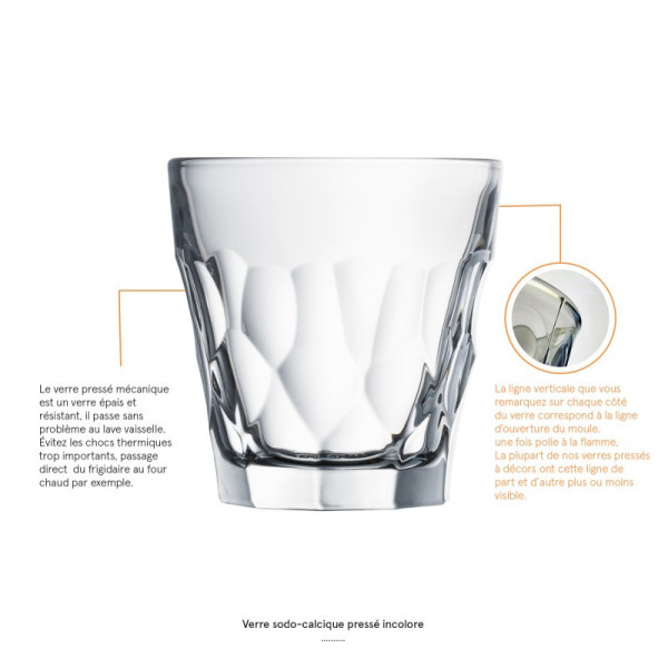 Set de 6 verres gobelets Silex La Rochère