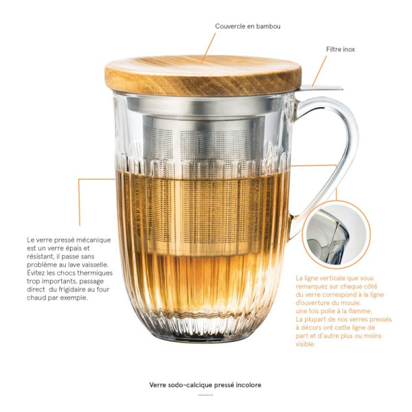 Tisanière mug Ouessant La Rochère