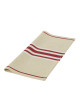 4 serviettes de table Corda Artiga bordeaux blanc