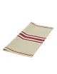 4 serviettes de table Corda Artiga bordeaux blanc