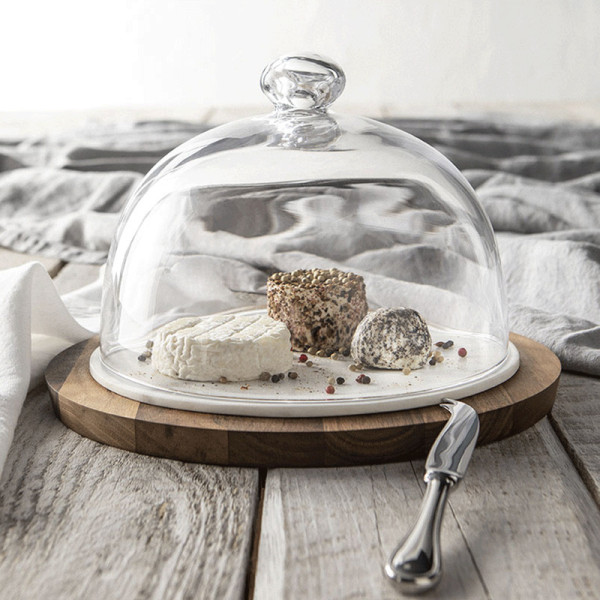 Cloche en verre Degrenne Evento - 3 dimensions