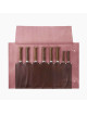 Natte simili-cuir rangement 8 couteaux Opinel