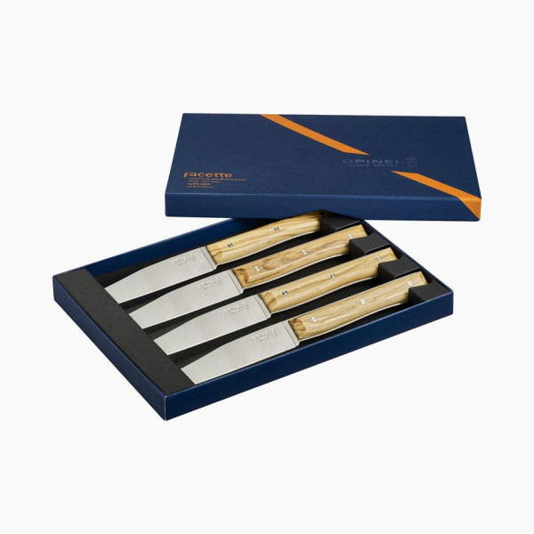 Coffret 4 couteaux Facette Opinel - 5 coloris