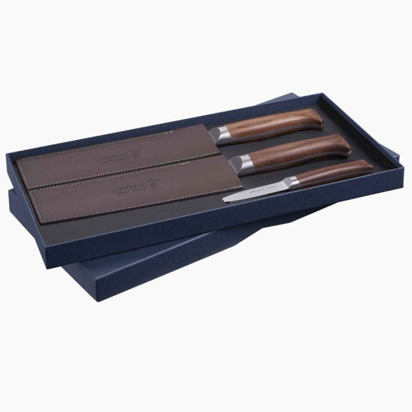 Coffret Opinel trio 3 couteaux Les Forgés 1890