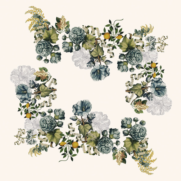 Nappe Garnier Thiebaut Giardino en lin lavé - 4 dimensions