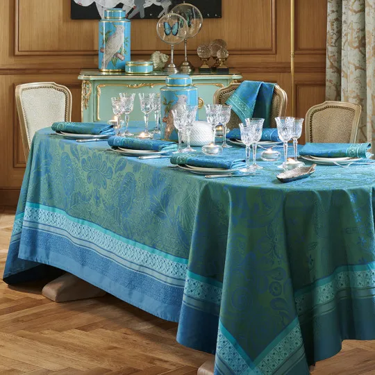Nappe Isaphire émeraude Garnier Thiebaut - 4 dimensions