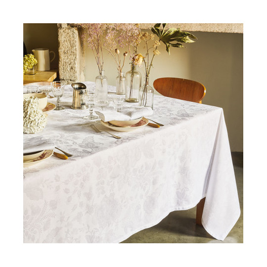 Nappe Garnier Thiebaut Mille Giverny blanc - 4 tailles