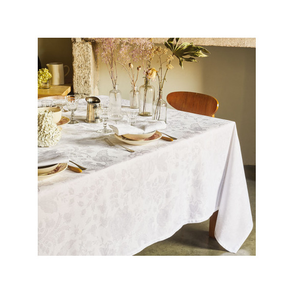 Nappe Garnier Thiebaut Mille Giverny blanc - 4 tailles