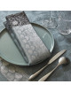4 serviettes de table Le Jacquard Français Symphonie Baroque - 2 coloris