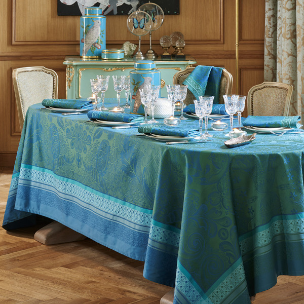 4 sets de table Isaphire émeraude Garnier Thiebaut