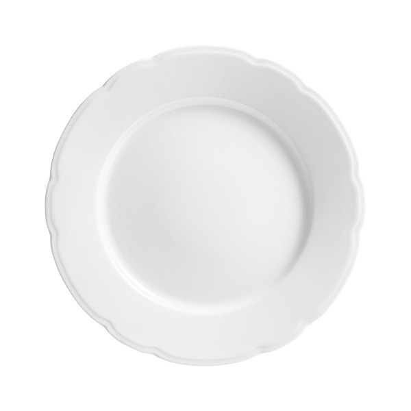 6 Assiettes Réminiscence blanc Degrenne - 3 tailles