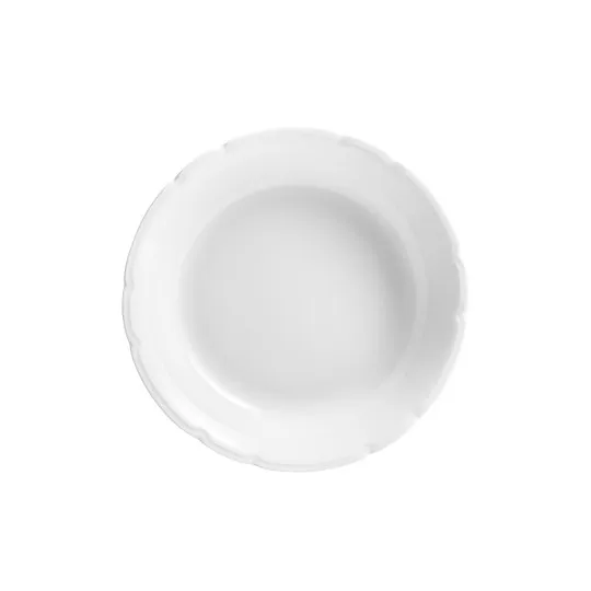 6 Assiettes Réminiscence blanc Degrenne - 3 tailles